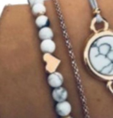 New Geometric Turquoise Beaded Bracelet Set - Image 4