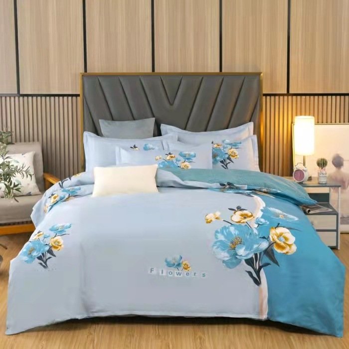 Thickened Brushed Four-piece Winter Bed Sheet And Duvet Cover Three-piece Bedding Set - Image 4