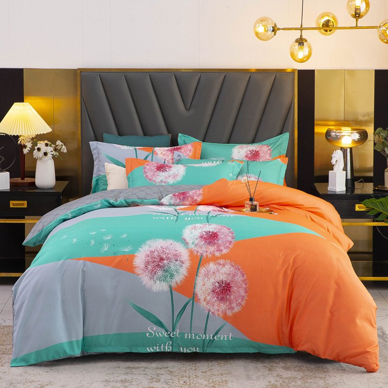 Thickened Brushed Four-piece Winter Bed Sheet And Duvet Cover Three-piece Bedding Set - Image 2