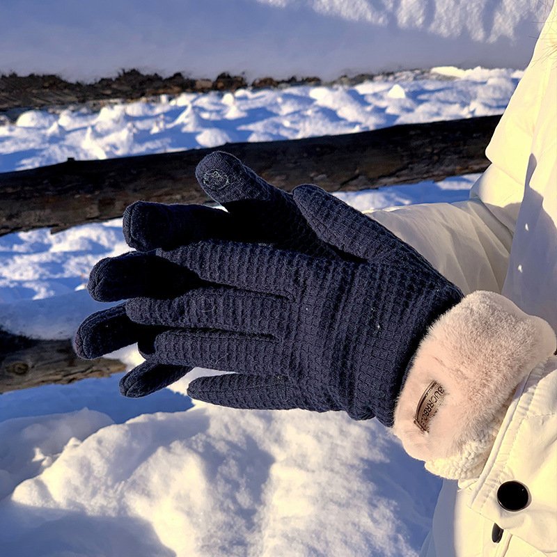 Winter Women's Thick Warm Touch Screen Gloves - Image 4